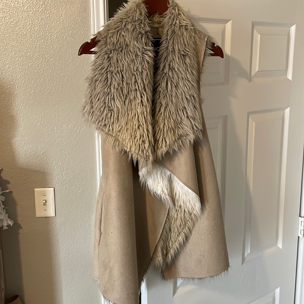 BNCI faux fur shearling vest